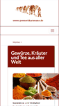 Mobile Screenshot of gewuerzkarawane.de